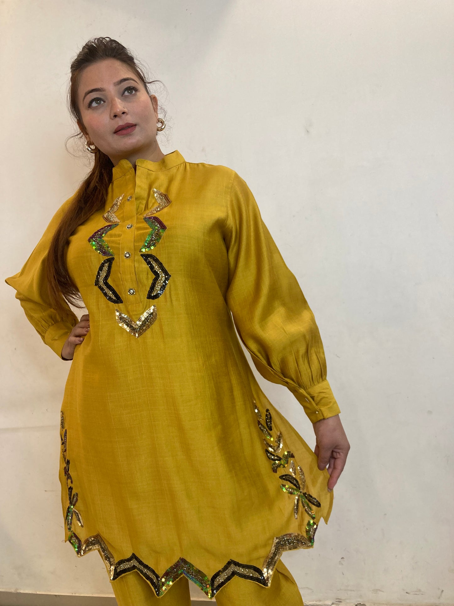 Sufia Yellow Mustard Co-ord Set