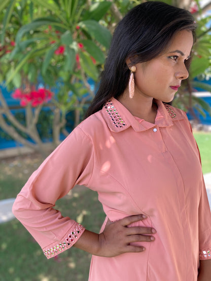 Peach Mirror Tunic