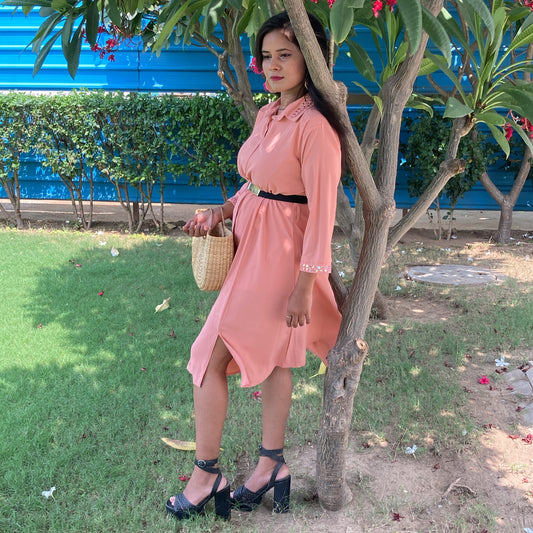 Peach Mirror Tunic