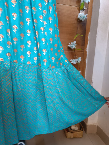 Phiroji Potli Button Anarkali Dress