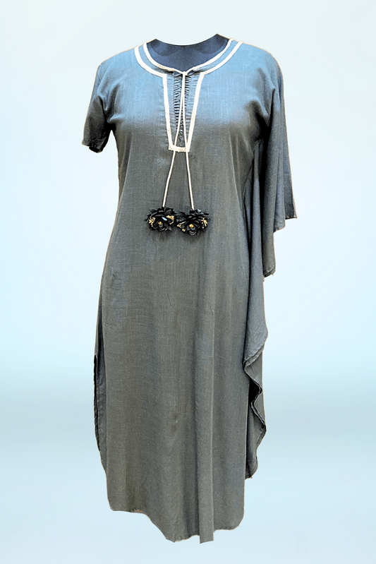 One Side Kaftan Dress