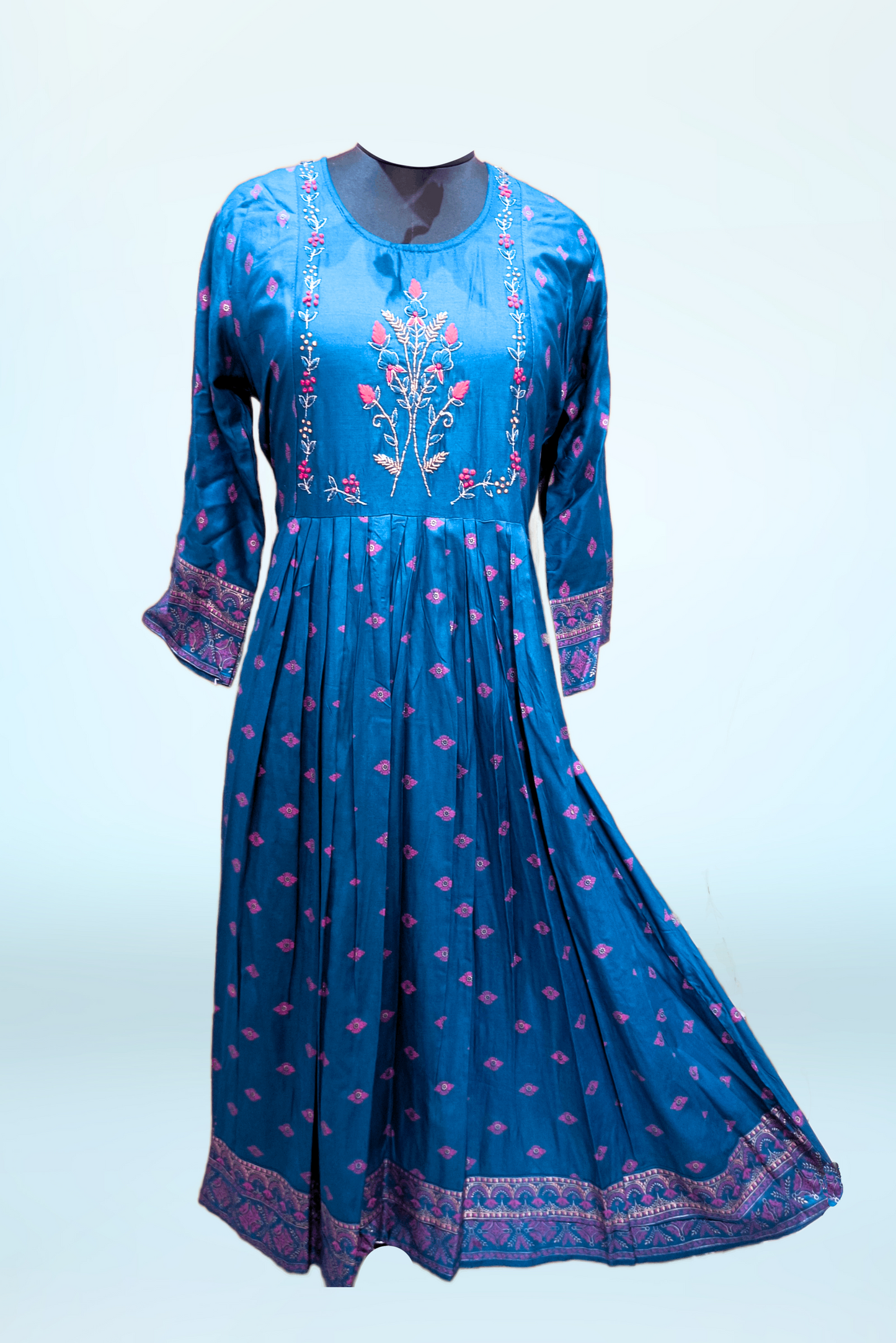 Dark Blue A-line Middy Dress