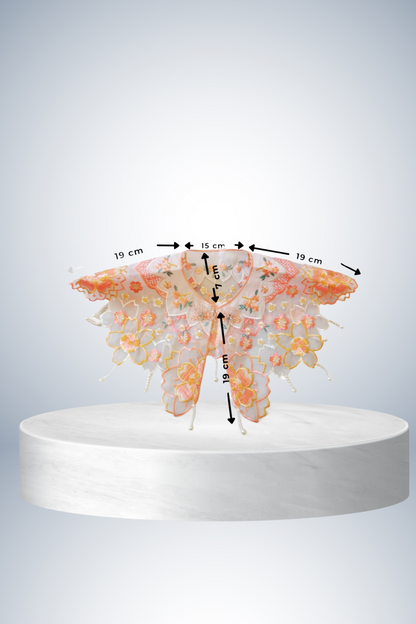 Baby  Pink Designer Detachable Cape