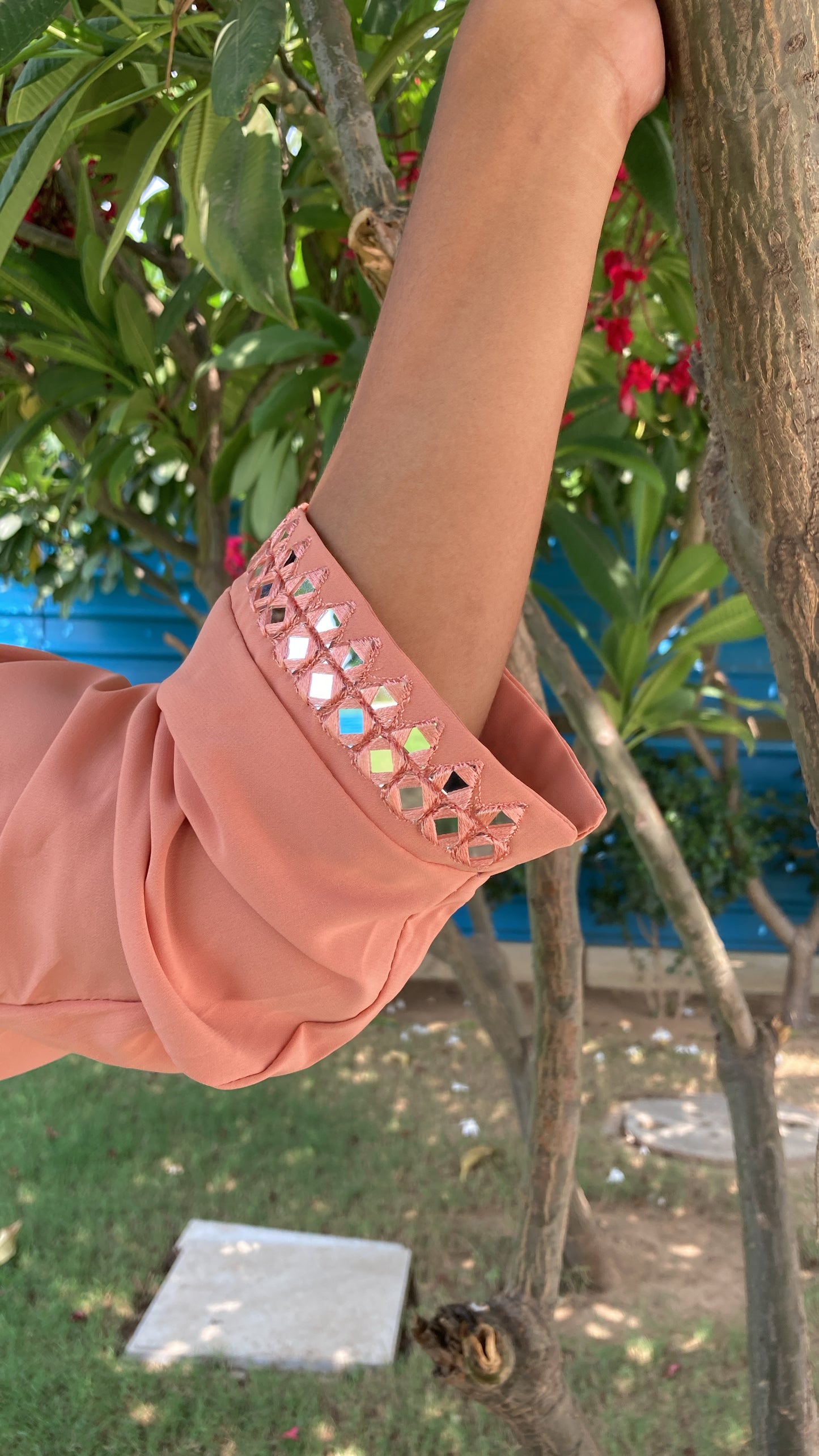 Peach Mirror Tunic