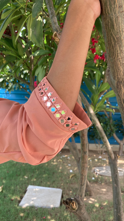Peach Mirror Tunic