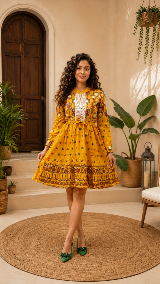 Yellow Tunic Dress