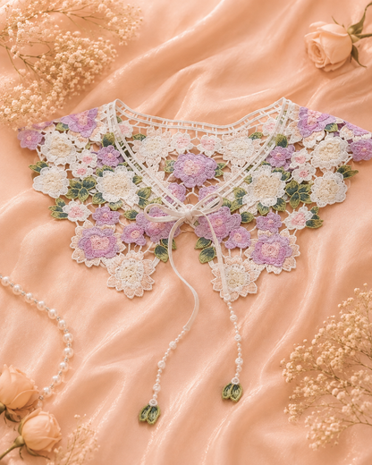 Lilac Crochet Collar