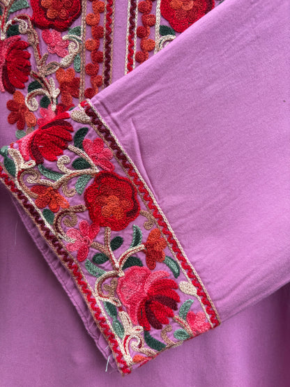 Pink Kashmiri Phiran Kurta