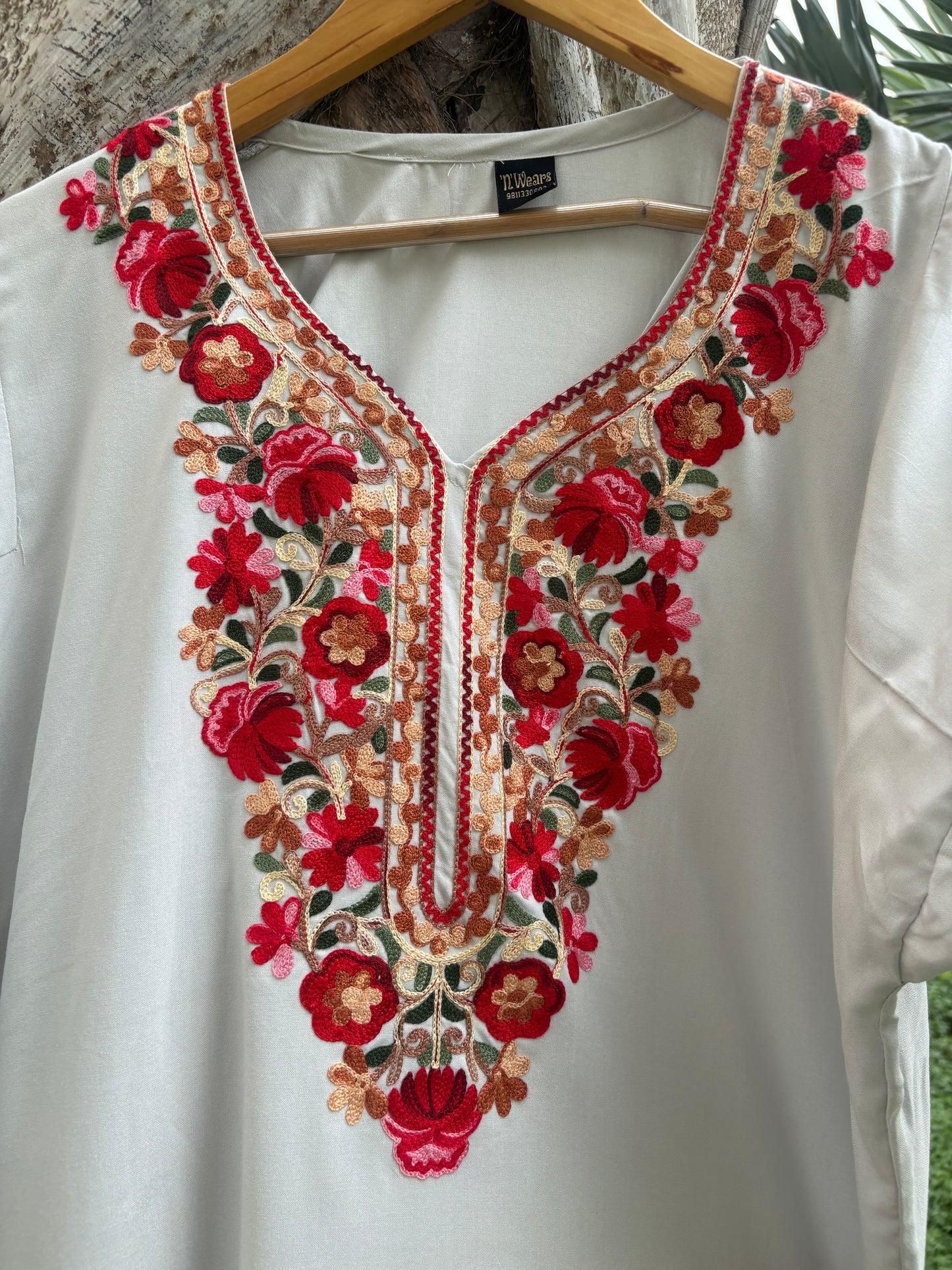 Smoke Grey Kashmiri Phiran Kurta