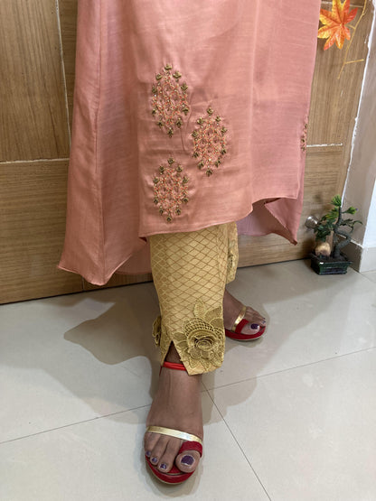 Rose Gold up & down Designer Suit Set
