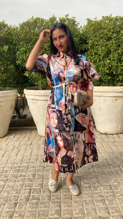 Multi Colour Tunic Dress