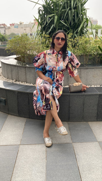 Multi Colour Tunic Dress