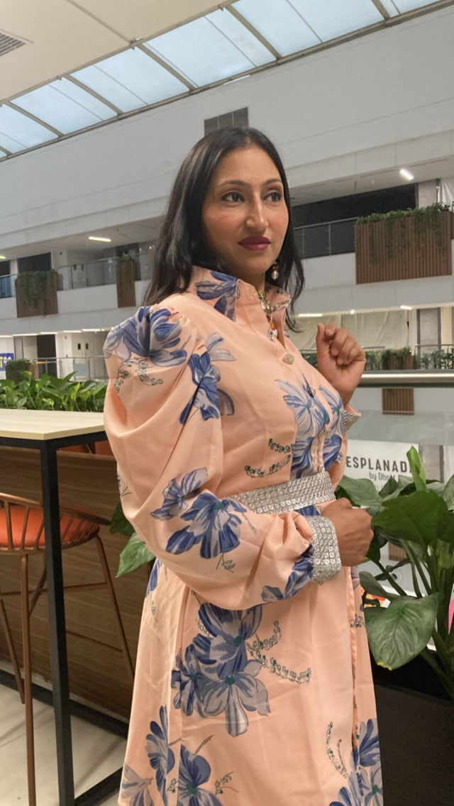 Peach Indowestern (Set of 3) Dress